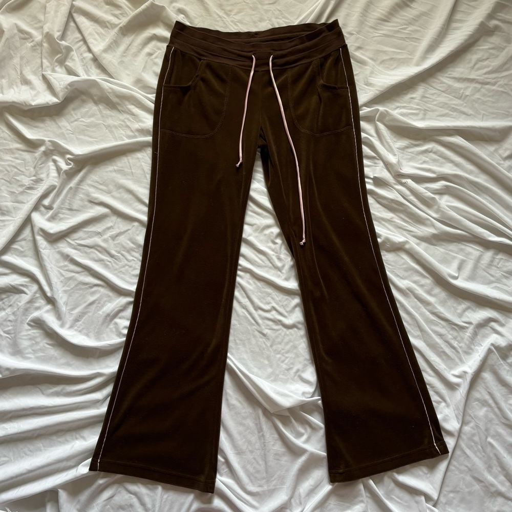 SOLD!! Miken y2k brown & pink track pants